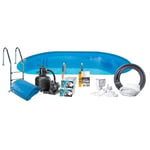 Poolpaket Swim & Fun Steel Oval 150 cm Djup