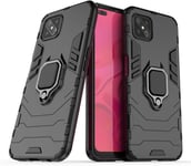 Compatible Avec Oppo Reno 4 Z 5g, Oppo A92s Coque, Anneau De Support Téléphone Voiture Magnétique Bague 360 Étui De Protection Noir