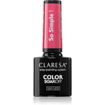 Claresa SoakOff UV/LED Color So Simple Gel neglelak Skygge 1 5 g