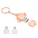 Clé USB 2.0 stockage de transmission 4G pour Win xp Or