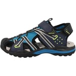 Geox J Borealis Boy Sandal, Blue black, 1 UK