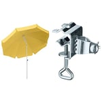 Schneider Parasol Ibiza Jaune d'or 200 x 200 x 215 cm 680-04 & fixation de parasol pour table