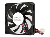 StarTech.com Replacement 70mm TX3 Dual Ball Bearing CPU Cooler Fan - 3 pin case Fan - TX3 Fan - 70mm Fan (FAN7X10TX3) - Lådfläkt - 70 mm - svart