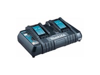 Makita Dc18rd - Batteriladdare - 2 X Batterier Laddas - För Makita Dcs553, Dga514, Dga901, Dhp453, Dhp482, Dhs630, Dlw140, Dlx3179, Dml815  Lxt Dbn500