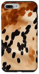 Coque pour iPhone 7 Plus/8 Plus Design rustique en cuir de vache pour décoration occidentale et ferme