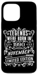 Coque pour iPhone 13 Pro Max Anniversaire Novembre 1990 Édition Limitée Cadeau Utilisé