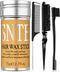 Hair Wax Stick & Hair Brush of 4Pcs, Wax Stick Hair with Slick Back Hair Brush,