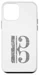 Coque pour iPhone 12 mini Clef d'Ut (Gris Ancien) Viola, Violoncello, Cello, Trombone