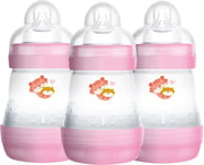 MAM Easy Start Self Sterilising Anti-Colic Baby Bottle 3 Pack (3 x160 ml)