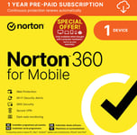 Norton 360 Mobile 1 enhet 12 månader - Vid köp av mobil