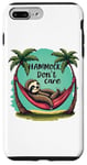 iPhone 7 Plus/8 Plus Relaxing Sloth Hammock Don’t Care Funny Tropical Palm Tree Case