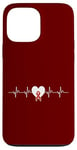 iPhone 13 Pro Max Heart Beats Pulse Wear Red Heart Disease Awareness Case