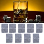 9pcs Whiskey Stones Sipping Ice Cube Cooler Reusable Wine Drinks Cooler Win RH