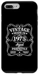 Coque pour iPhone 7 Plus/8 Plus T-shirt d'anniversaire Vintage Made in 1975 Original Parts