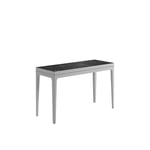 Gloster - Grid 103x 40 cm Console Table, Frame White, Nero Ceramic Top - Utendørs småbord & sidebord - Henrik Pedersen - Hvit - Tre/Stein