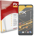 atFoliX 3x Film Protection d'écran pour Huawei Enjoy Max mat&antichoc