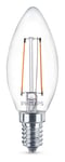 Philips Kronlampa 2W LED (25W) E14 250LM klar