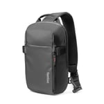 tomtoc Compact EDC Sling Bag, Sac à Bandoulière Minimaliste Crossbody pour 13 pouces MacBook Air M3, 14" MacBook Pro M4, 2024 13" iPad Air M2 iPad Pro M4, Résistant à L'eau, Quotidien, Travail, Noir