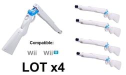 lot 4 fusil ball trap pour wiimote jeu nintendo wii / wii u neuf zapper gun