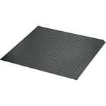 NINKA 9060.53 51054 Tapis antidérapant pour Legrabox KB 600 mm pour fixation antidérapante des poubelles 473 x 477 mm, plastique gris foncé, argenté