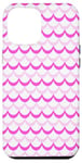 Coque pour iPhone 14 Plus Élégant motif vagues nuances couleur rose bonbon