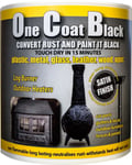 One Coat Satin Black Rust Converter Paint 1 Ltr