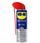 WD-40 Dry PTFE Specialist - Anti-Friction Lube, Protect from Daily Wear and Tear Such As Window Tracks, Chains, Rollers, Leads Screws, Guide Rails- Smart Straw Narrow, Wide and 360 Spray, 6 x 250 ml