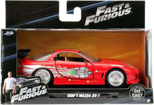 Jada 1:32 Fast and furious 2001 Dom's Red Mazda RX-7 - 98377