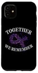 Coque pour iPhone 11 Ensemble, nous nous souvenons de la maladie d'Alzheimer