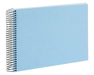 goldbuch Canvas Photo Album, Sky Blue, White Pages, 24 x 17 x 2.8 cm