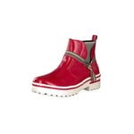 Rieker Ladies Z8190-33 Chelsea Boots, Red, UK 3 EU 36 - Brand New In Box