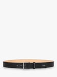 Paul Smith Logo Stitch Leather Belt, Black