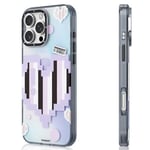 YOUNGKIT Pixel Heart -sarja iPhone 16 Pron magneettiselle kotelolle IMD TPU Mobilen takakannen muotoilu - violetti