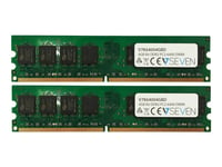 V7 - Ddr2 - Sats - 4 Gb: 2 X 2 Gb - Dimm 240-Pin - 800 Mhz / Pc2-6400 - Cl6 - Ej Buffrad - Icke Ecc