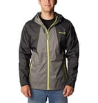 Columbia Men's Inner Limits Jacket, Waterproof Rain Jacket, City Grey/Shark, Size L