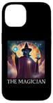 Coque pour iPhone 14 Carte de tarot magicien, amateurs de cartes de tarot, lecteurs de tarot