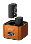 Hähnel - ProCube3 - pour Sony - Chargeur Duo DSLR - Chargement Plus Rapide - Entrée USB Type-C