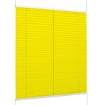 K-Home Florida Store plissé Klemmfix Jaune 40 x 210 cm (l x L) Design Unique avec Effet de lumière enchanteur