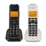 Corded And Cordless Phone 2in Screen Expandable Big Button With Answering M HEN