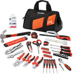 Kit d'Outils 219 Pièces avec Sac Durable, Caisse à Outils Complete pour Bricolage, Réparation et Entretien Domestique - Valuemax