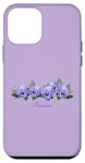 iPhone 12 mini Purple Pansies Botanical Pansy Flower Case