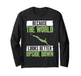 Because the World looks better upside down Bungee Jumping Long Sleeve T-Shirt