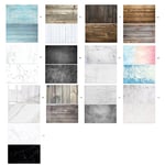 Pappersbakgrund PVC #06 Svart marmor | Dubbelsidig bakgrund för fotografering | 57x87cm | Backdrops | Matfotografering