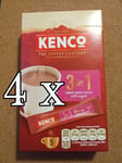 4x 5 Kenco 3 In 1 Instant White coffee w/ sugar (20 sachets) FREE DELIVER CHEAP