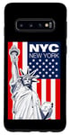 Coque pour Galaxy S10 Cool New York Statue of Liberty, This is My New York City