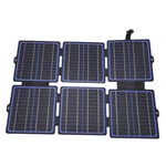 30W 12V/5V ETFE Folding Solar Panel Charger Waterproof Mobile Phone Solar Po ^UK