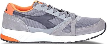 Diadora Homme Run 90 Chaussures Low-Top, 75073 Gris glacé, 37 EU