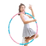 Hoola Hoop for Grownup 6 section Design détachable design-professionnel Soft Fitness Hoola HooLa HooP de mise à niveau Core en acier inoxydable + mousse 95cm de diamètre Perte de poids volant en grais