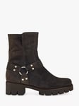 Gabor Buford Suede Biker Boots, English Brown