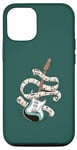 Coque pour iPhone 14 Pro Guitare électrique Musique Rock & Roll Band Étudiant Professeur